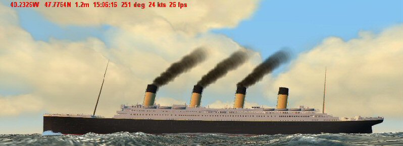 simulation of the titanic sinking